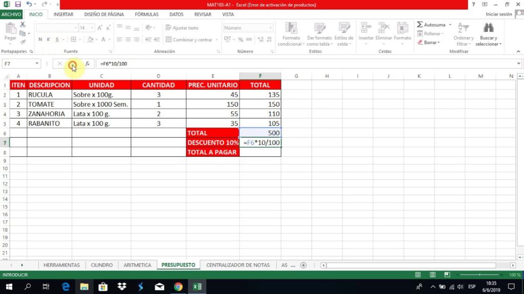 Tutorial de presupuesto básico 1 tutorial de presupuesto basico